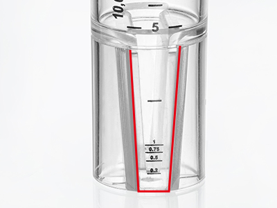垂直結構的膜設計，減少了濃差極化，加快樣品處理速度