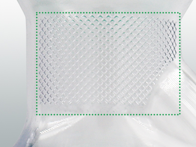 瓶頸處圓弧設計及磨砂工藝處理，輕松抓握