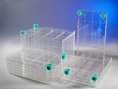 單層至10層培養(yǎng)裝置，可一次性大規(guī)模培養(yǎng)細(xì)胞