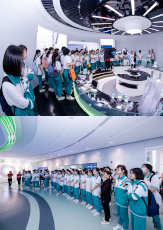 校企聯合丨廣州開元學校科普研學團參觀潔特生物！